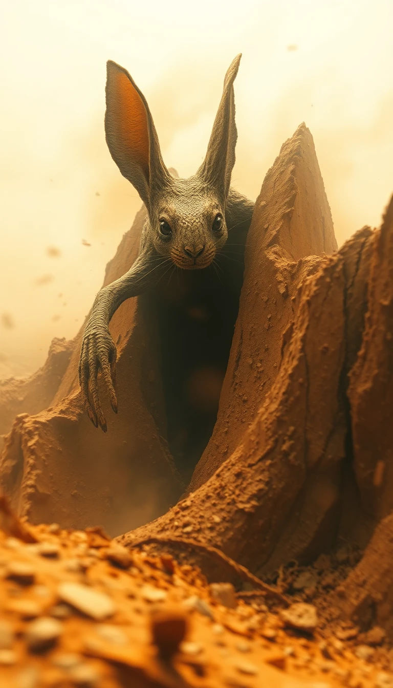 Dynamic movement,  histerical laughing, closer and closer until eating the Viewer