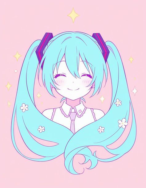 Cutiesshatsunemikuaiart123
