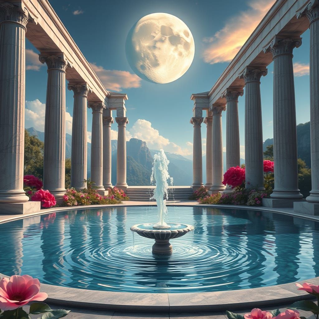 The outside of a temple to worship a mermaid goddess.