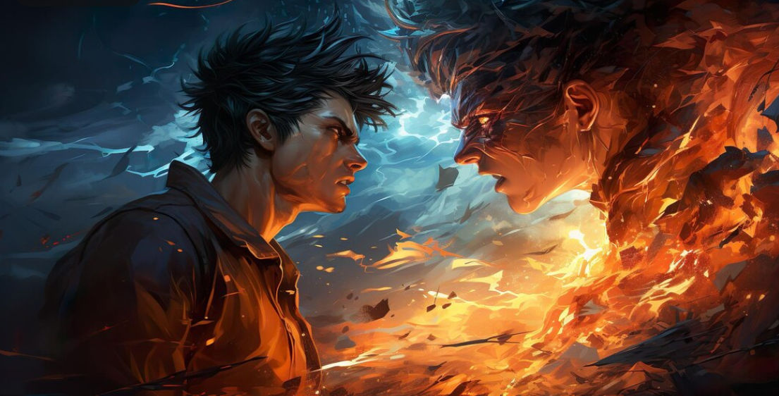 evolve this photo, this 2 guys fight each other with angry face by artist "anime", Anime Key Visual, Japanese Manga, Pixiv, Zerochan, Anime...