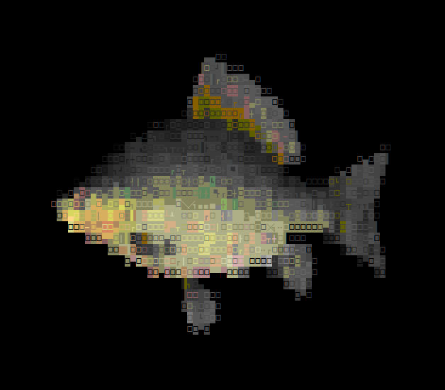 A complex test pattern for full color.