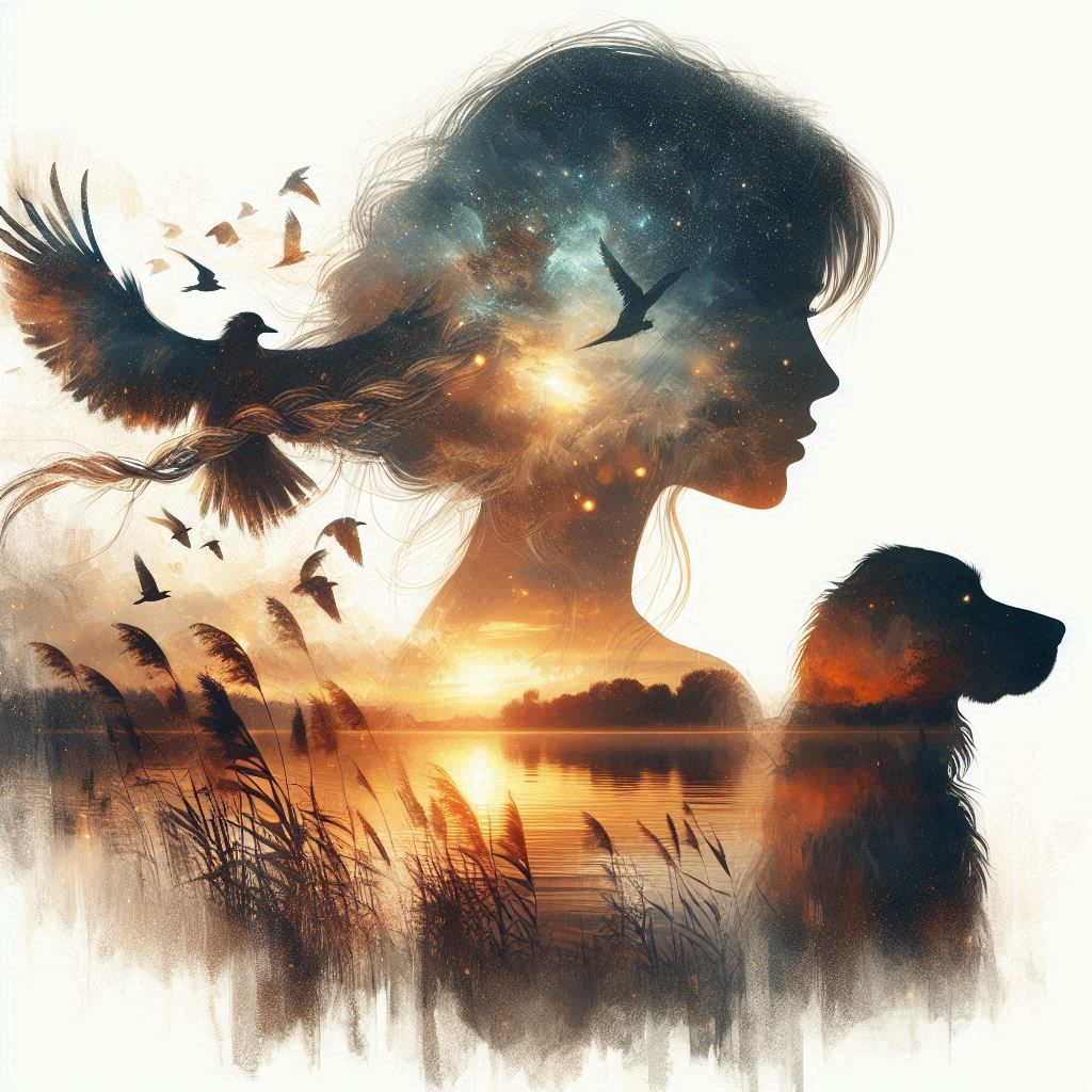 Oil Painting  double exposure