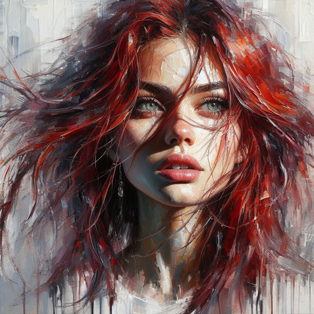 Julie peinture a l'huile