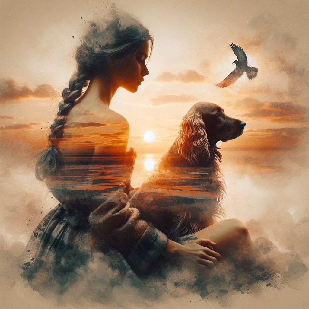 Oil Painting double exposure