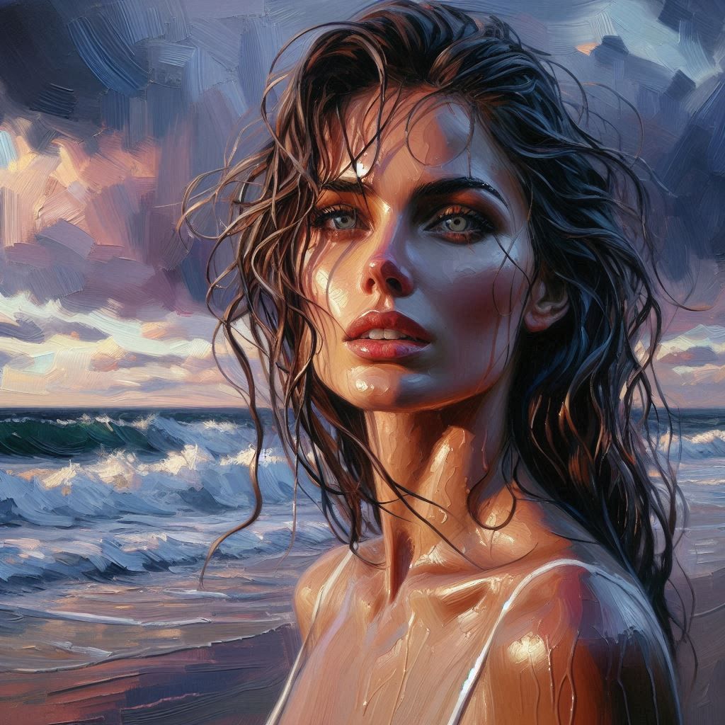 Storm Day , oil paint 