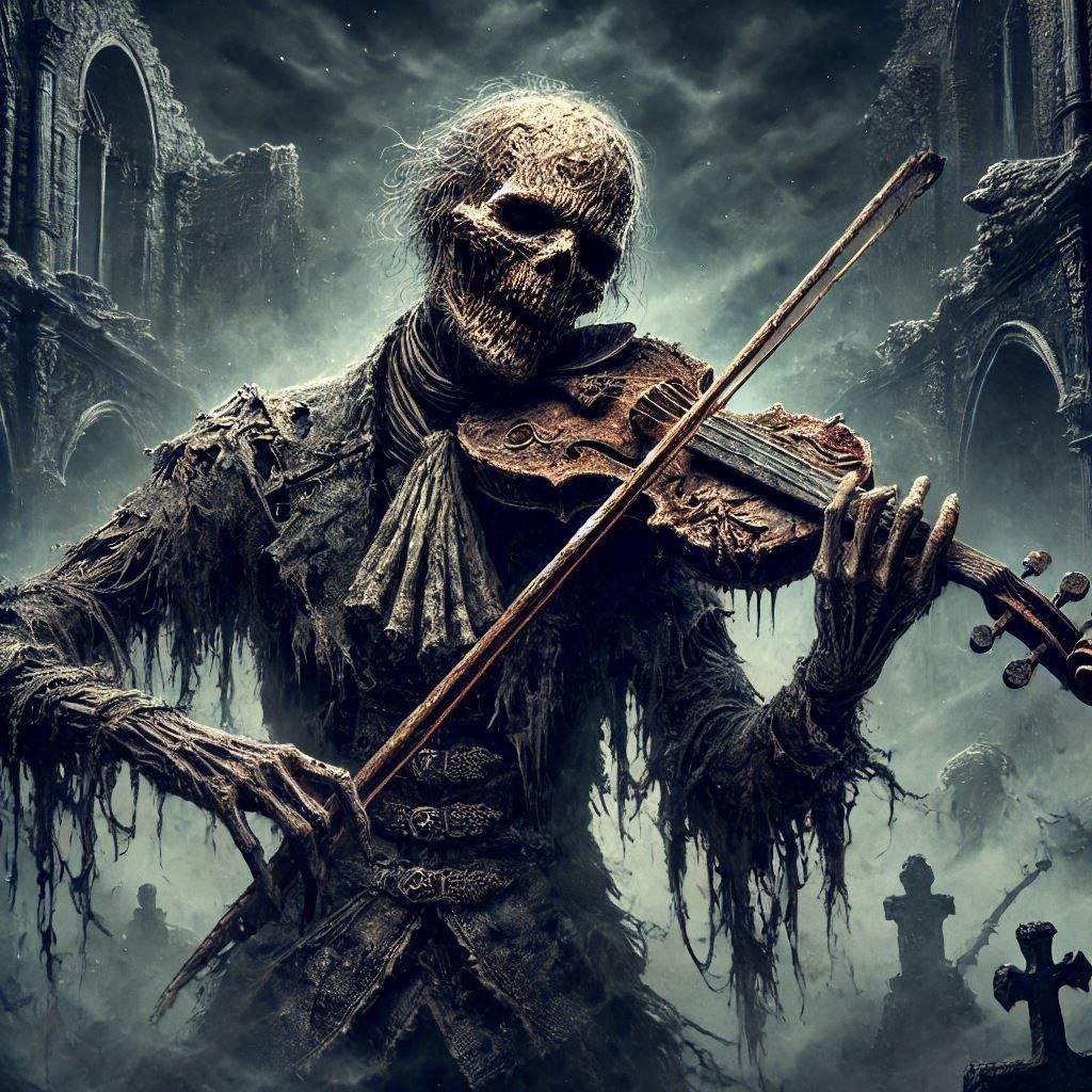 violinist skeleton 