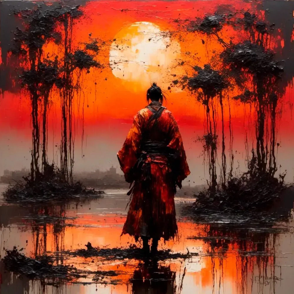 Walking Away Into The Sunset