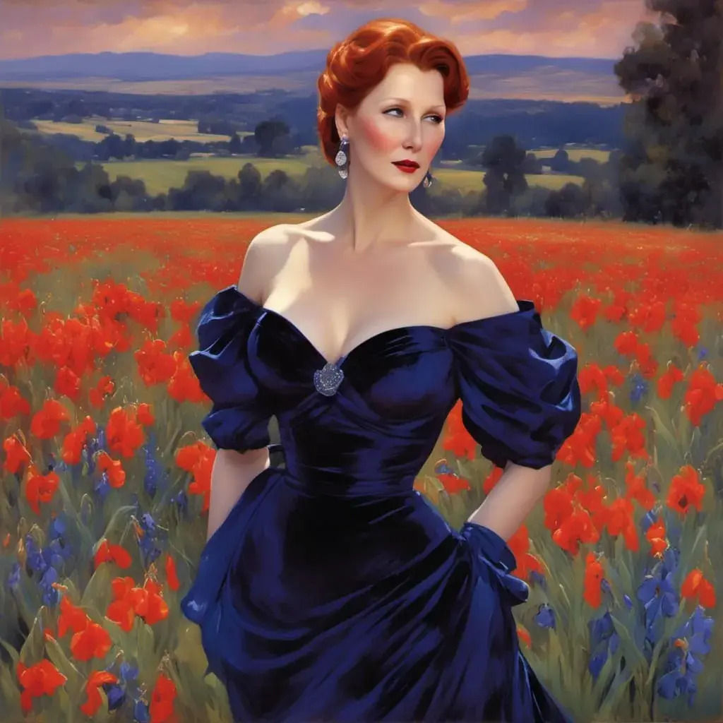 In The Field Of Tulips