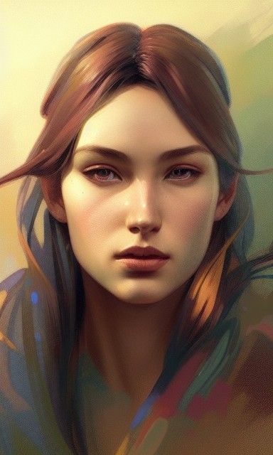 The girl with brown hair