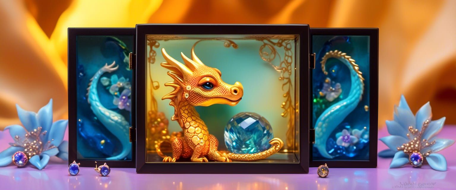  A cute miniature baby dragon