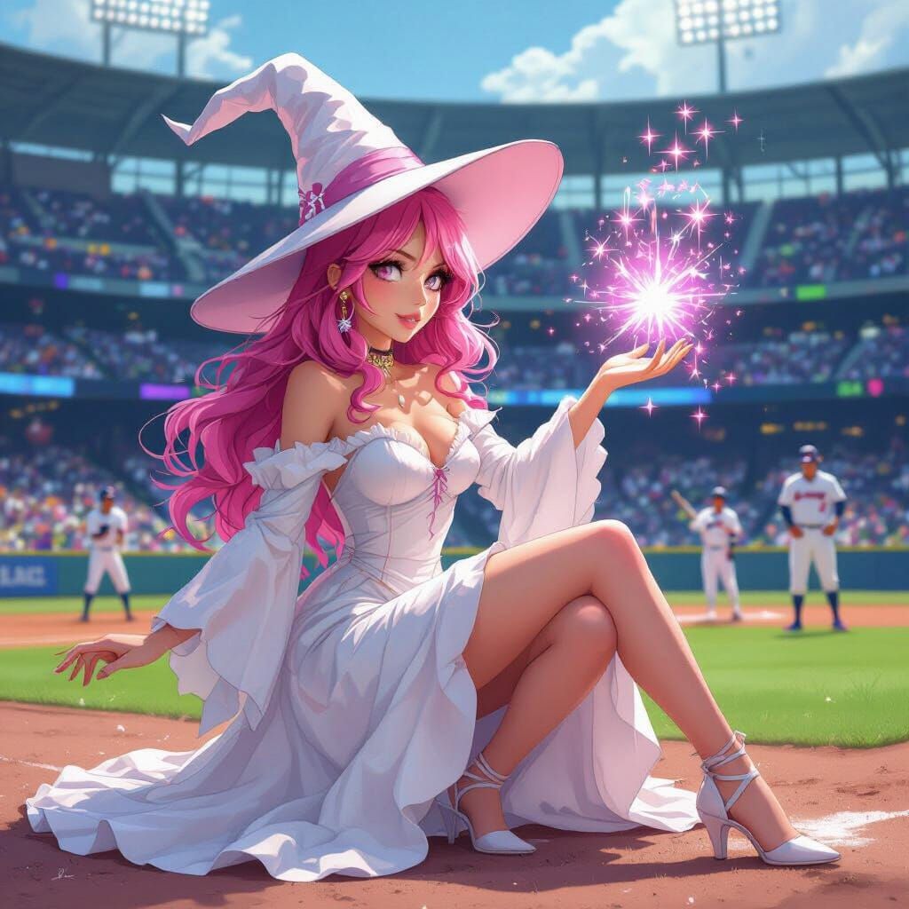 Pretty Pink Witch 