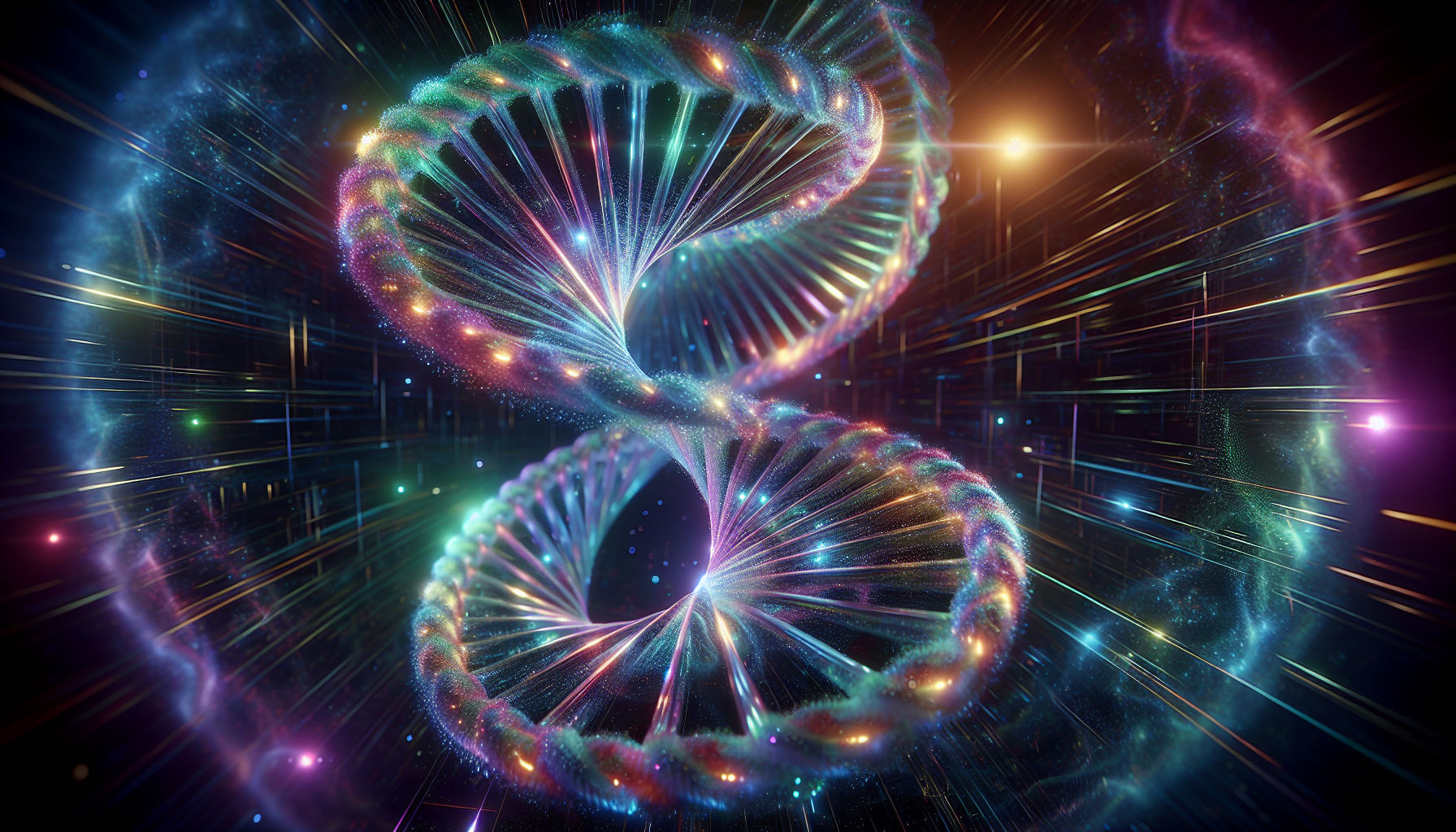 ((top-notch quality)), ((masterwork)), ((true-to-life)), double helix twisting through higher-dimensional hyperspace, infinite rotation, mul...