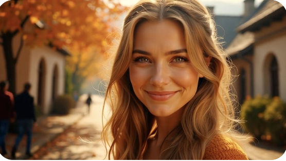 <lora:Beautiful women:1.0> A fierce and captivating portrait of a dark-haired Romanian woman, full face and shoulders up, illuminated by the...