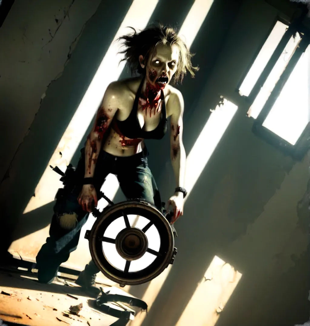 mujer cayendo en un abismo bokeh Simon Stålenhag split-complementary colors poster art pastels soft focus trending on Artstation glowing neo...