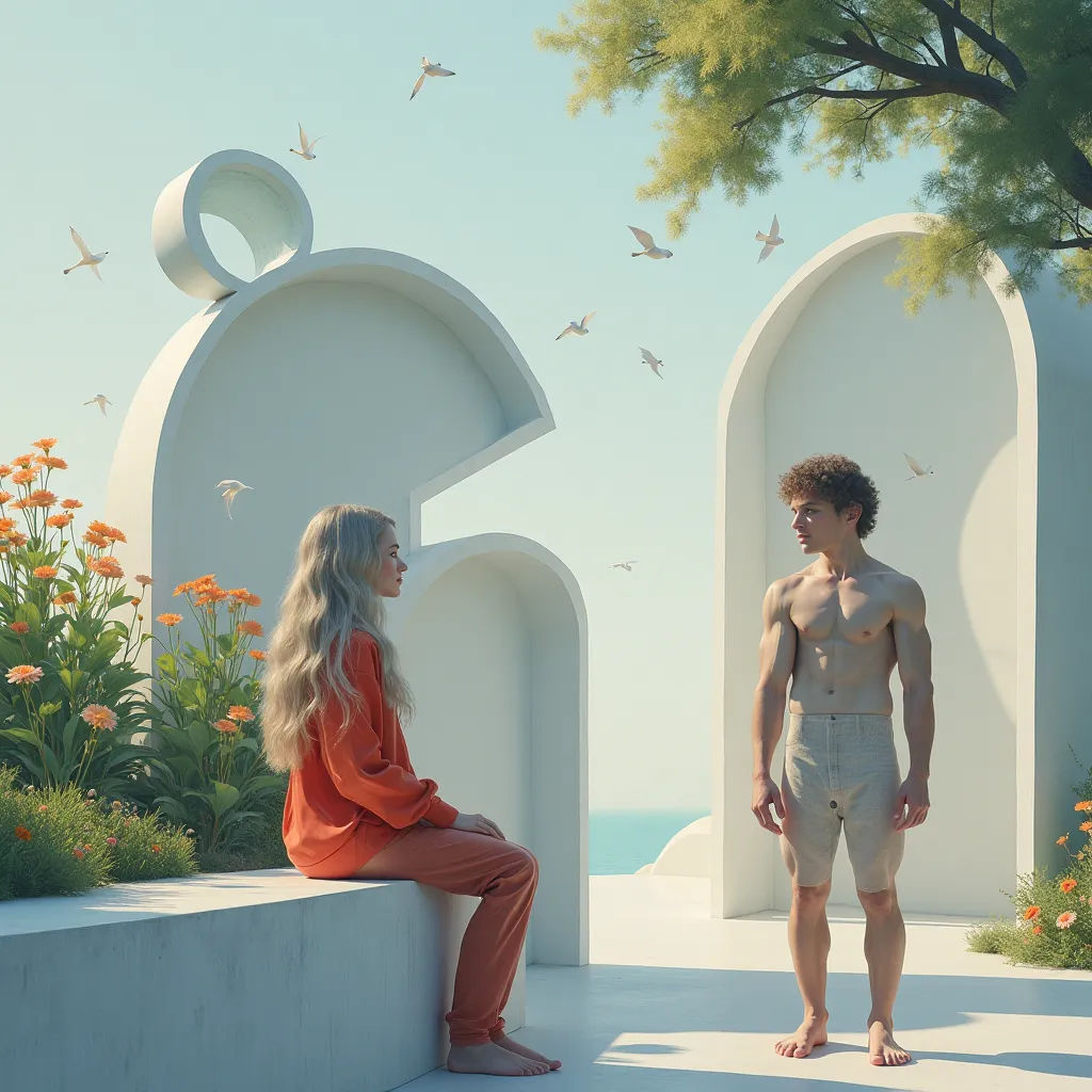 Y lo condujo al festín de los dioses del verano. Thornton Oakley juegos de luces énfasis en el dibujo arte africano Thomas Kinkade