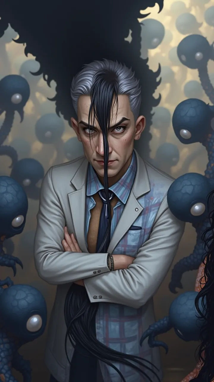 me tiro de nariz allí, hundo la cara en ese roto, trato de agarrar algo y no puedo y maldigo, rebuzno que el examen de química Mandelbulber3...