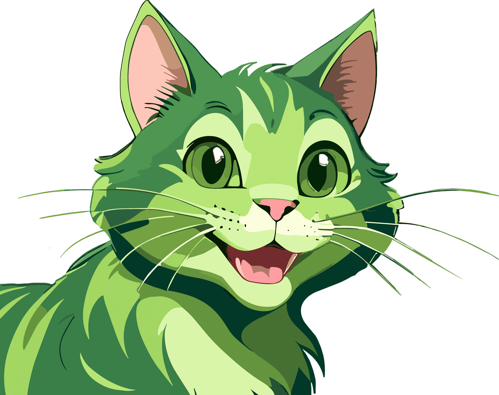 Curious Green Cats - User On Nightcafe Creator - Nightcafe Creator