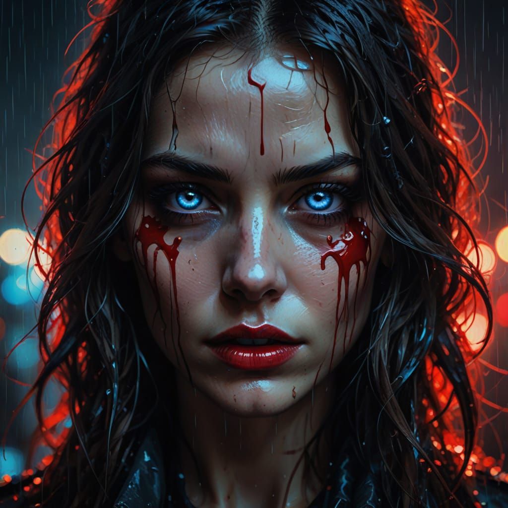 Saturated colors with crisp cel-style outlines and minimal rendering. Features flat color blocks softened by subtle airbrush gradients on ed...