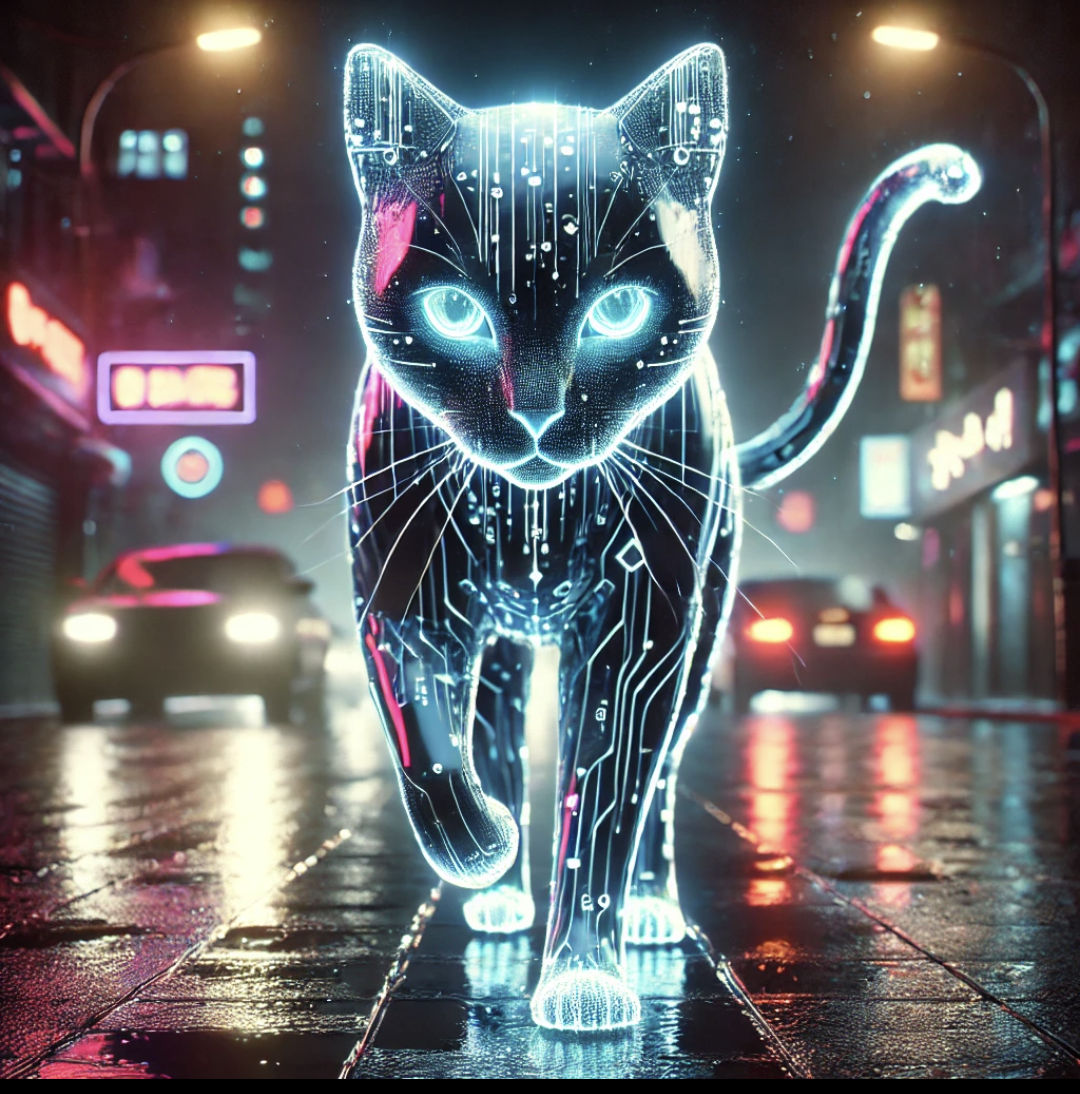 Sometimes the ladies send a digital cat.