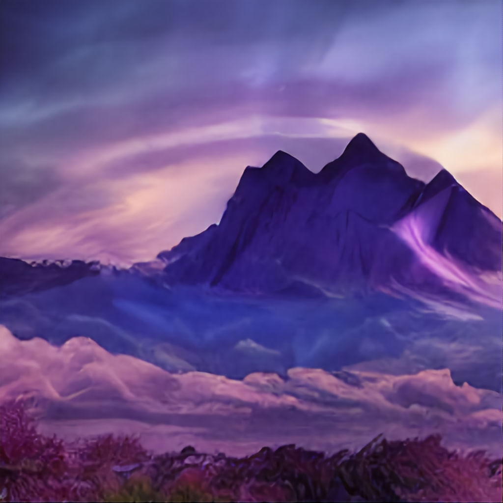 Mountainside at sunset