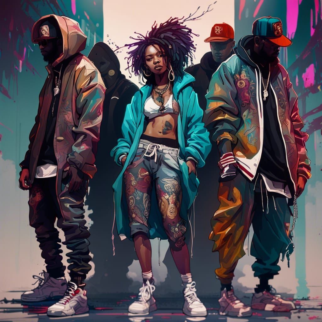  robot gang 8k resolution concept art monochromatic expressionism