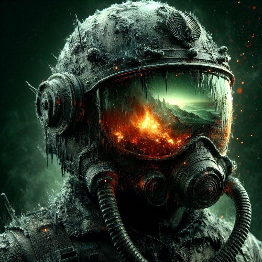 marble wood sculpture intricately detailed hyperdetailed Tim Burton contrasting colors helmet