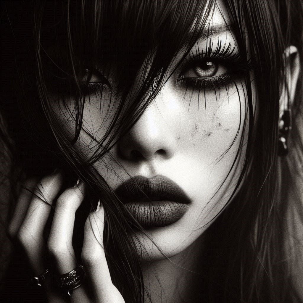 Geisha face trending on Artstation Zdzisław Beksiński green and magenta