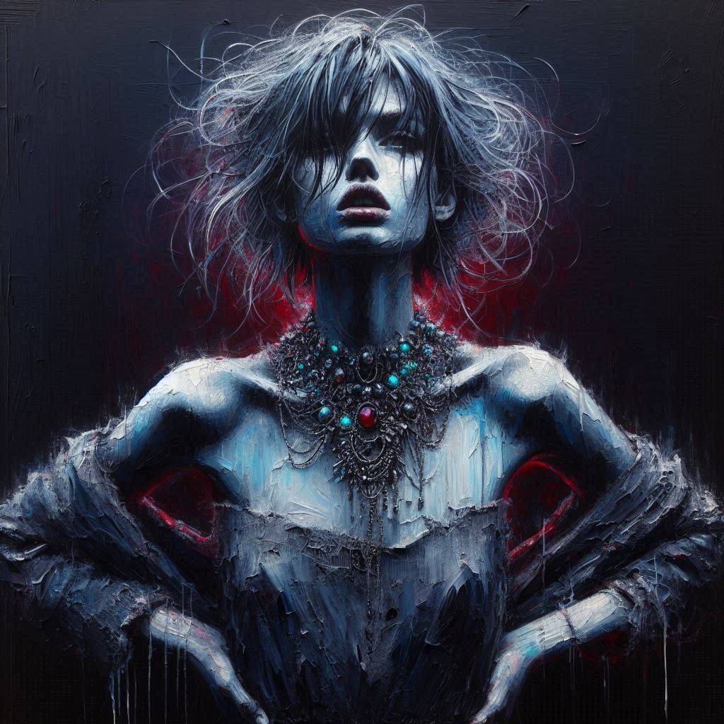 Gnome she kiss 8k resolution concept art monochromatic expressionism