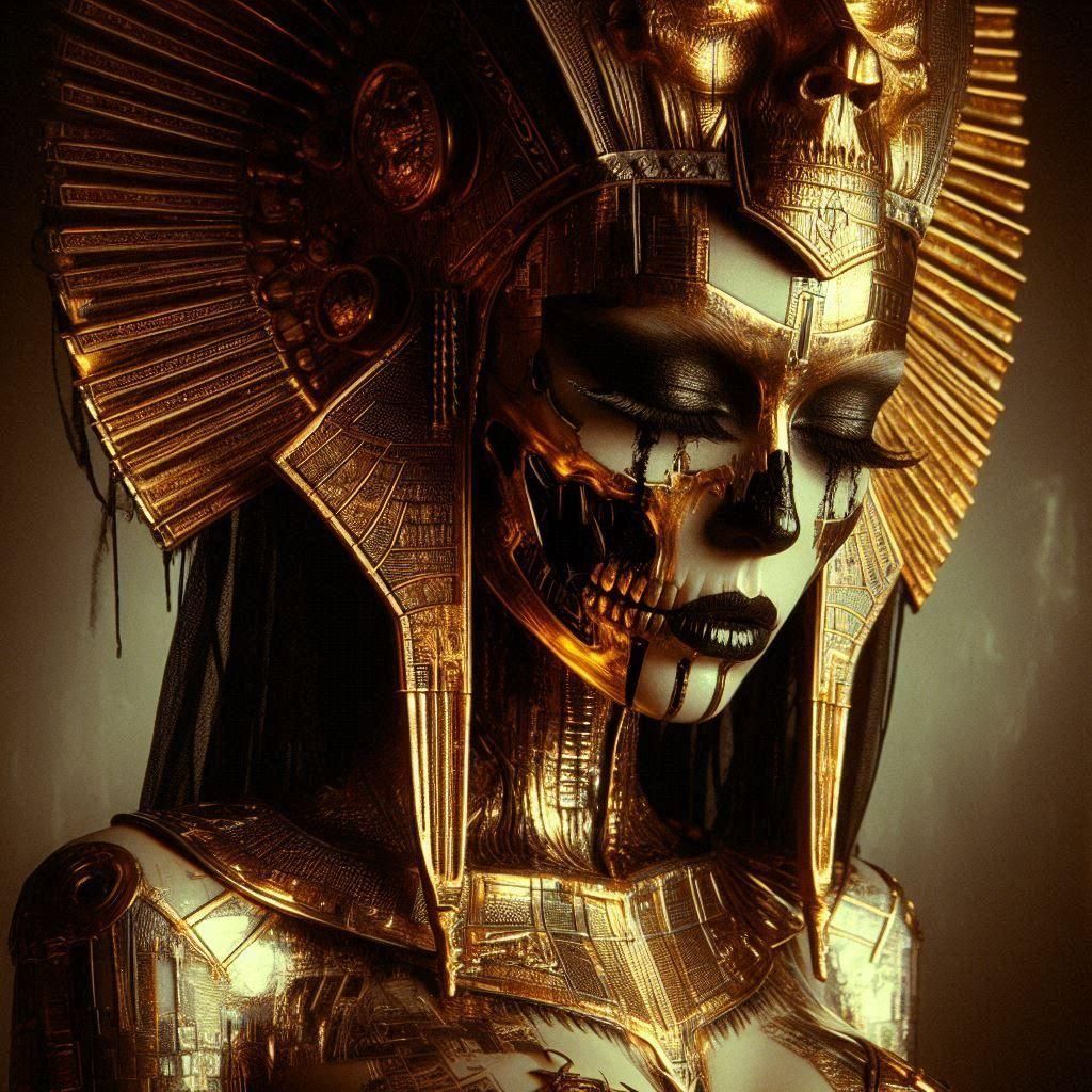 Cleopatra brutalism ambient occlusion dye-transfer