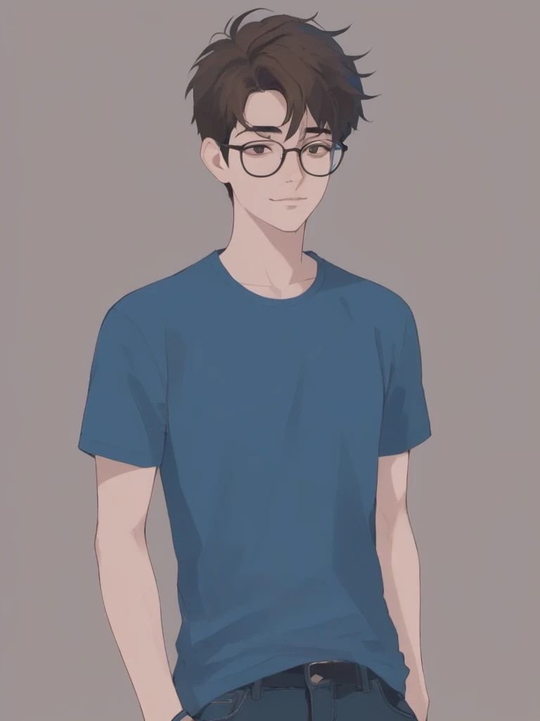 remake this character with crayon pencils style