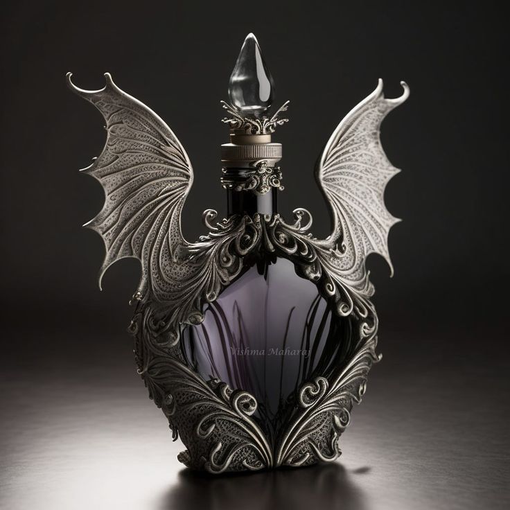 green magic potion, a scary light inside the poison, wrapped in golden ornaments, moody lights, polychromatic poison, ultra detailed, ultra...