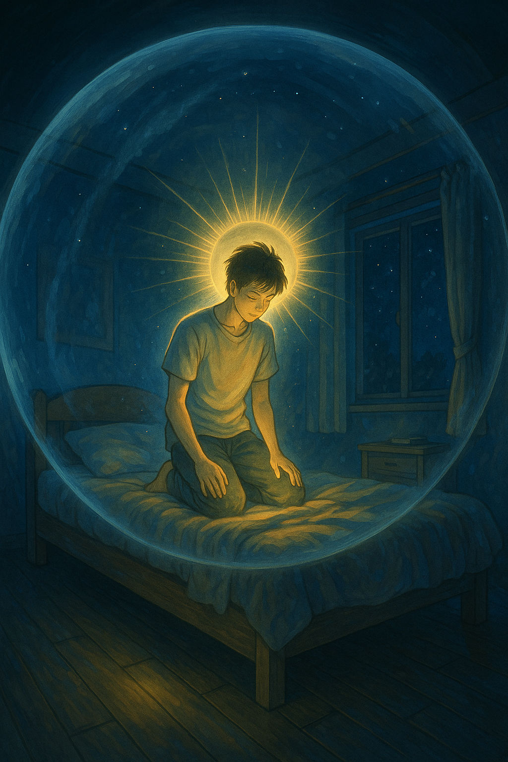 Illumination in the serenity of the night