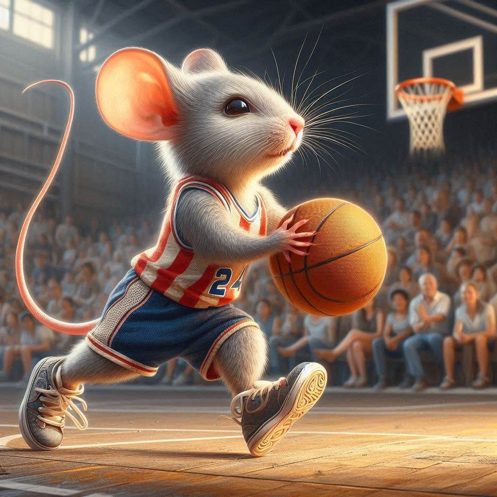 Mouse Basketball Player