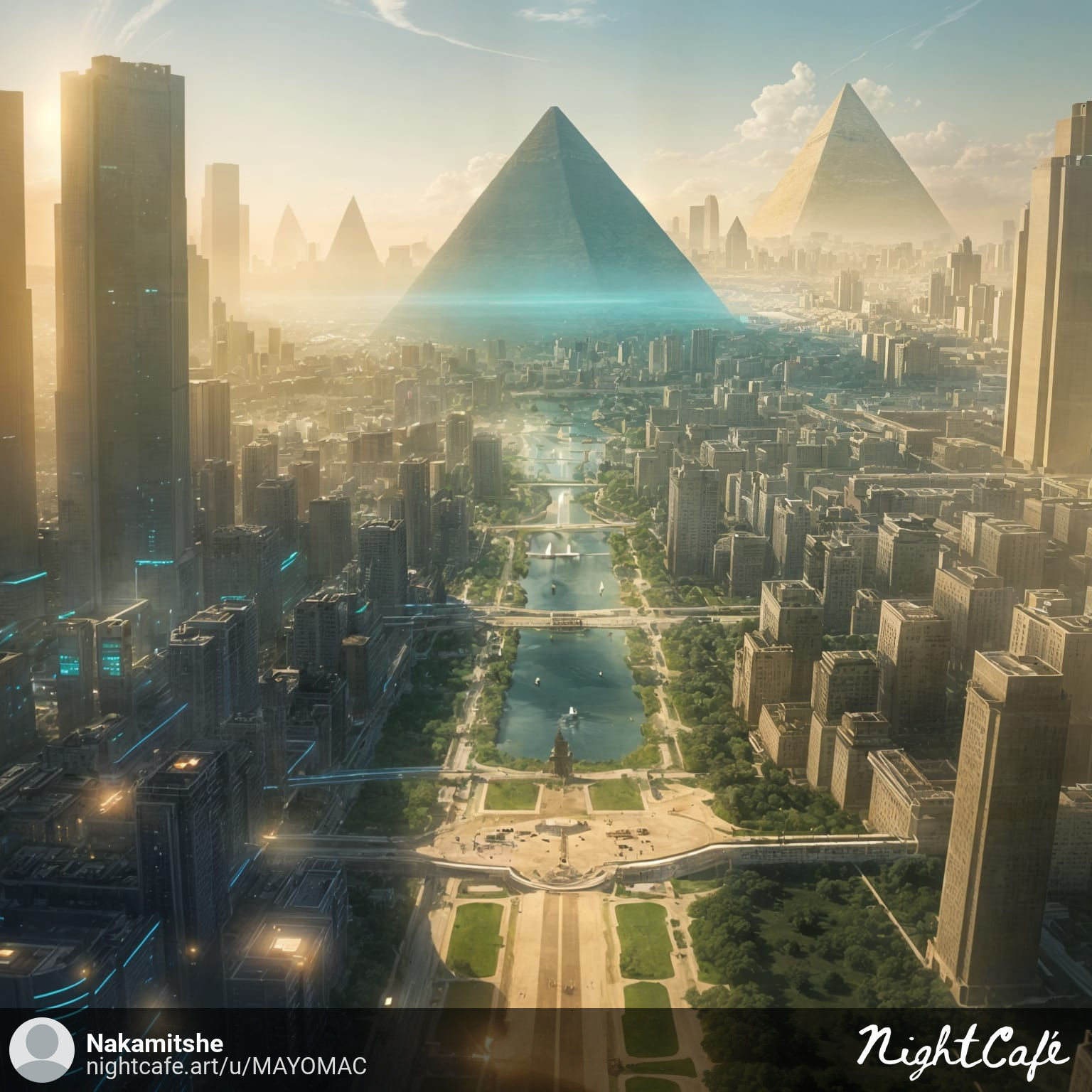 Flying over the new Cairo to Giza city approaching Tawasol lifescience technology park with its fine eco system that sha...