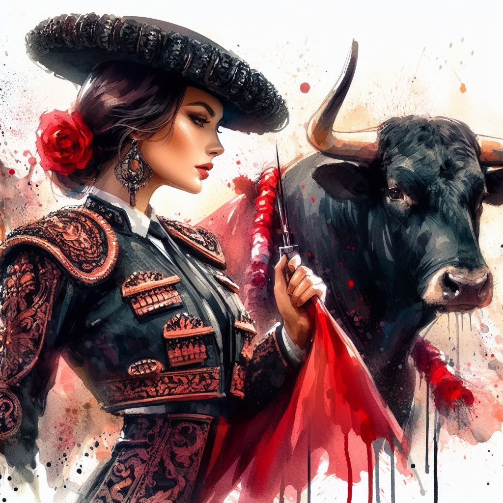 female matador