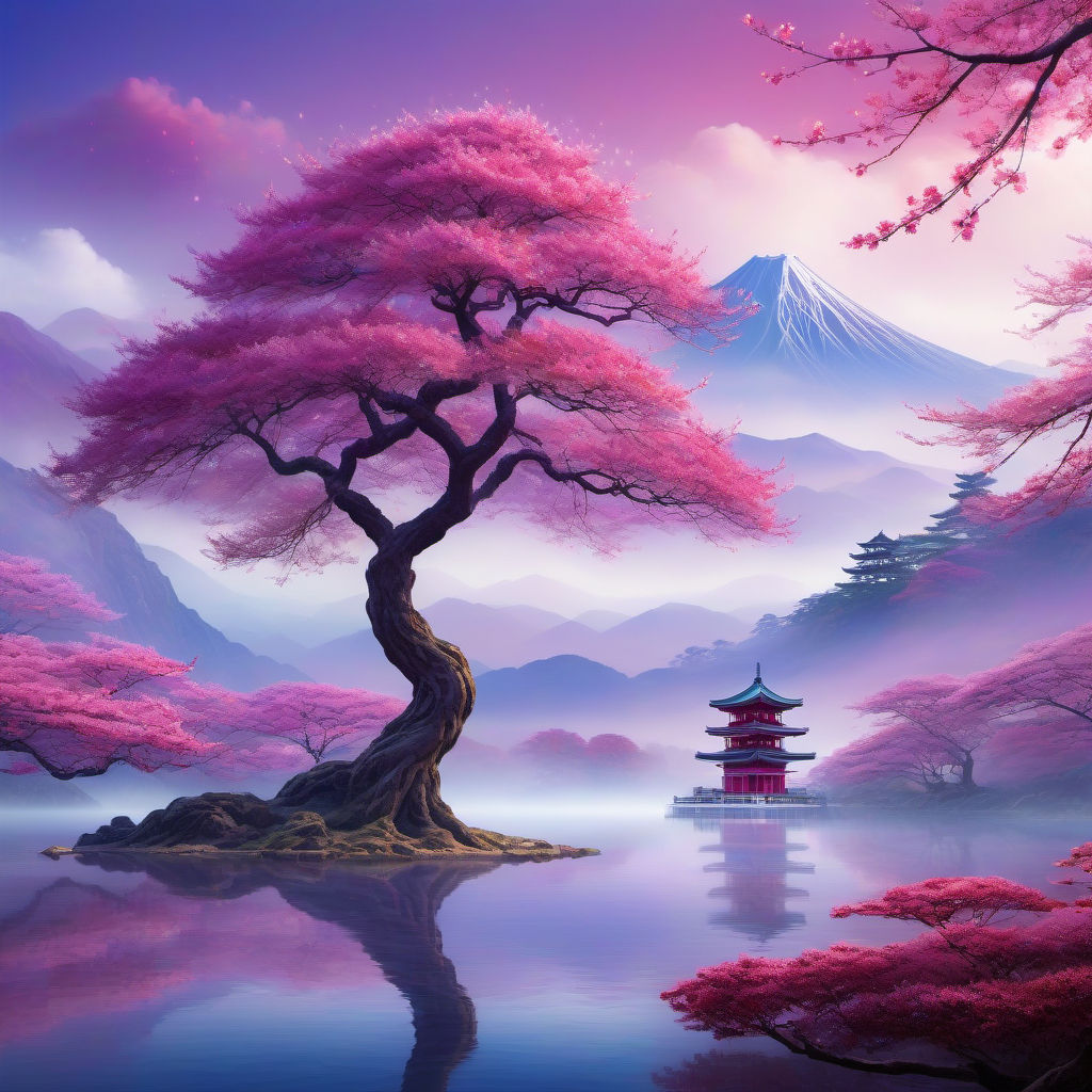 A beautiful ancient sakura tree #5
