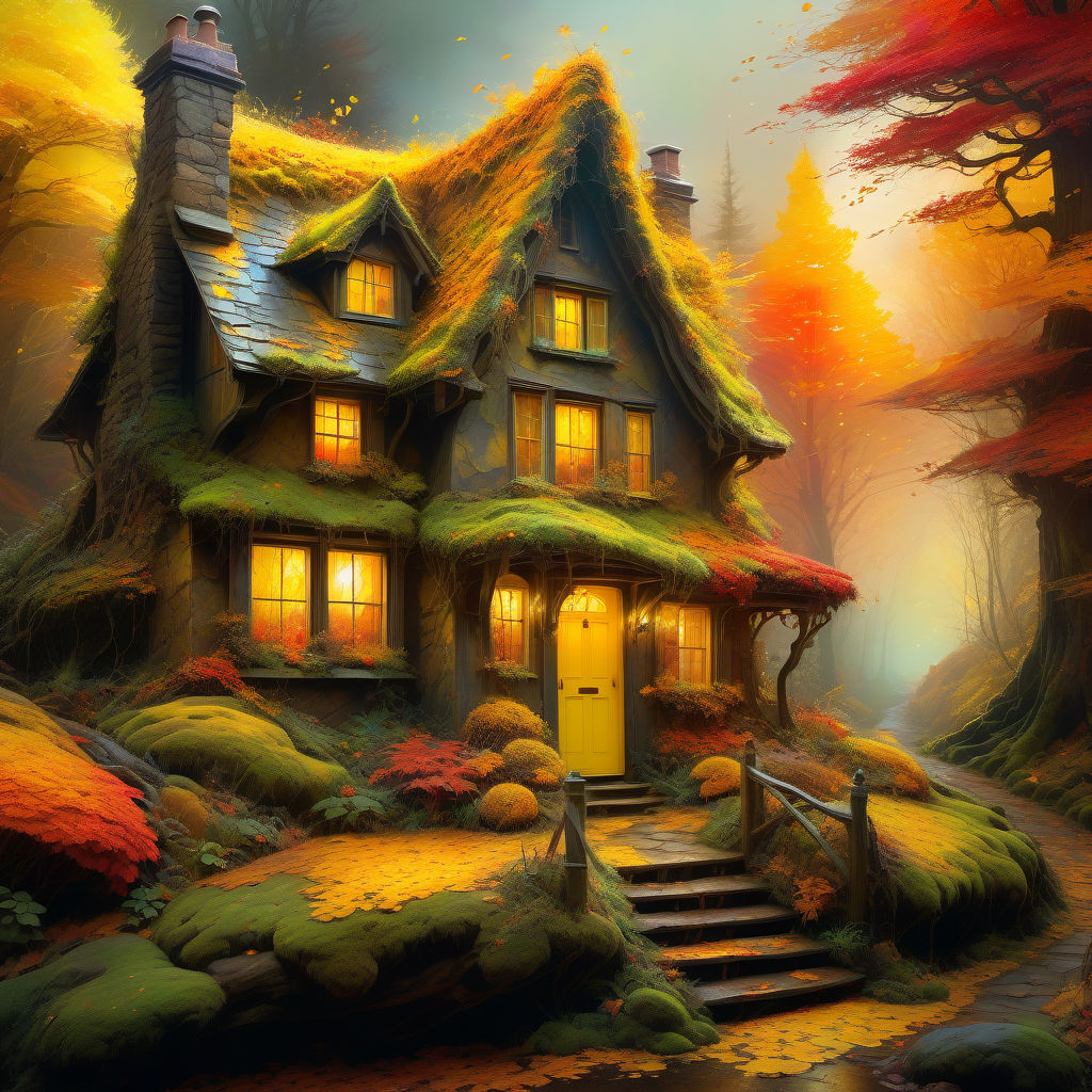 A quaint crooked cottage