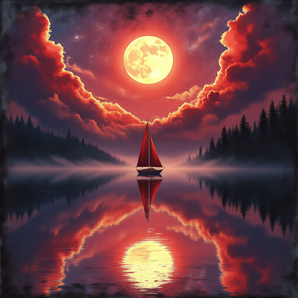 A Red Sailboat #2