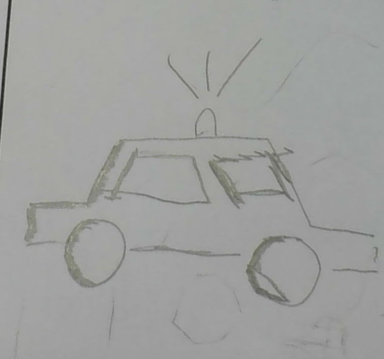 A toilet where a head is coming out
