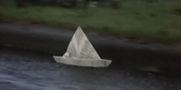 A Paper Cliché On Water