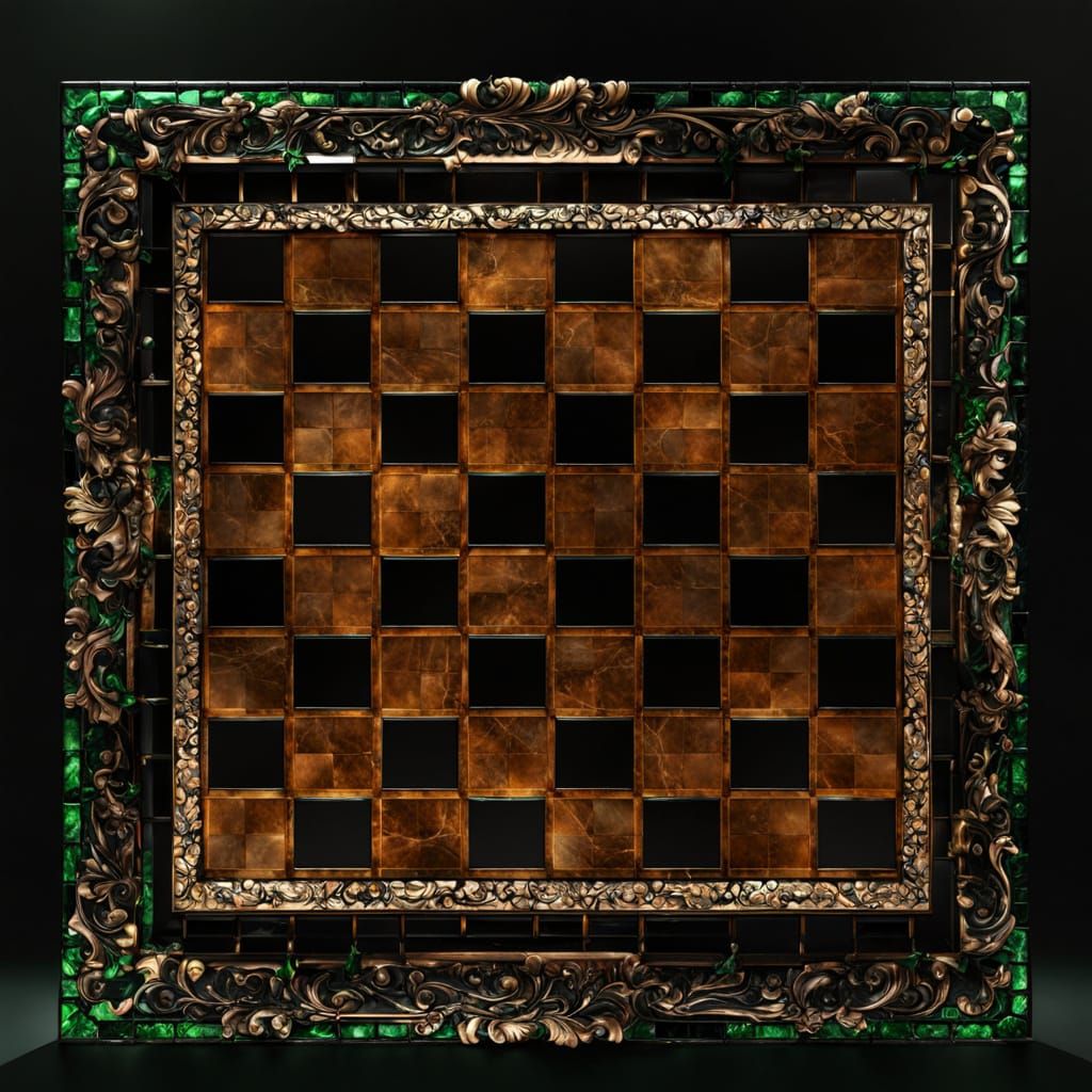 Photorealistic final render of a elegant jeweled frame, ruby and sapphire, high quality CGI vfx, dark stained wooded border frame, intricate...