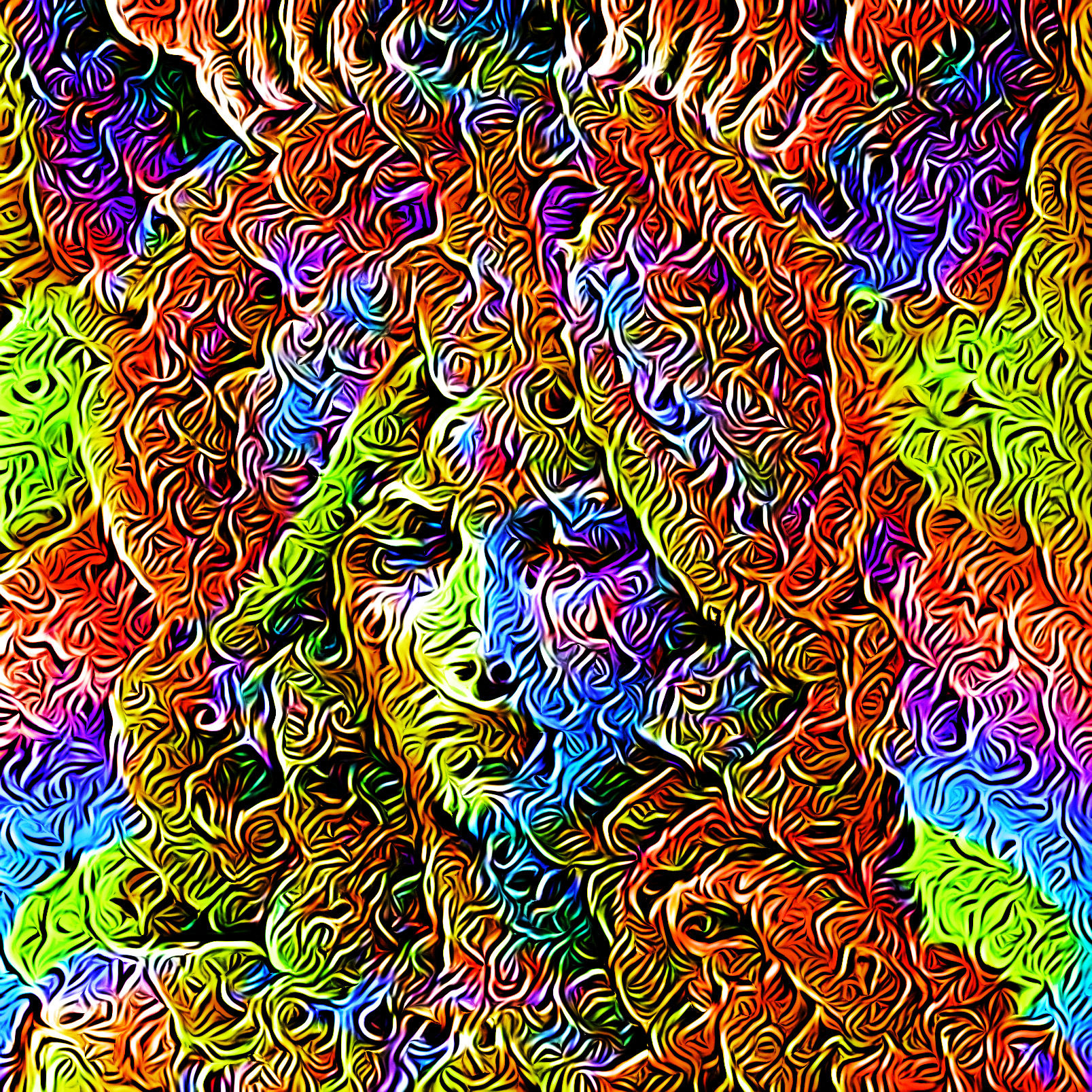 Psychedelic Egyptian mummy of Fero Tutankhamen 
