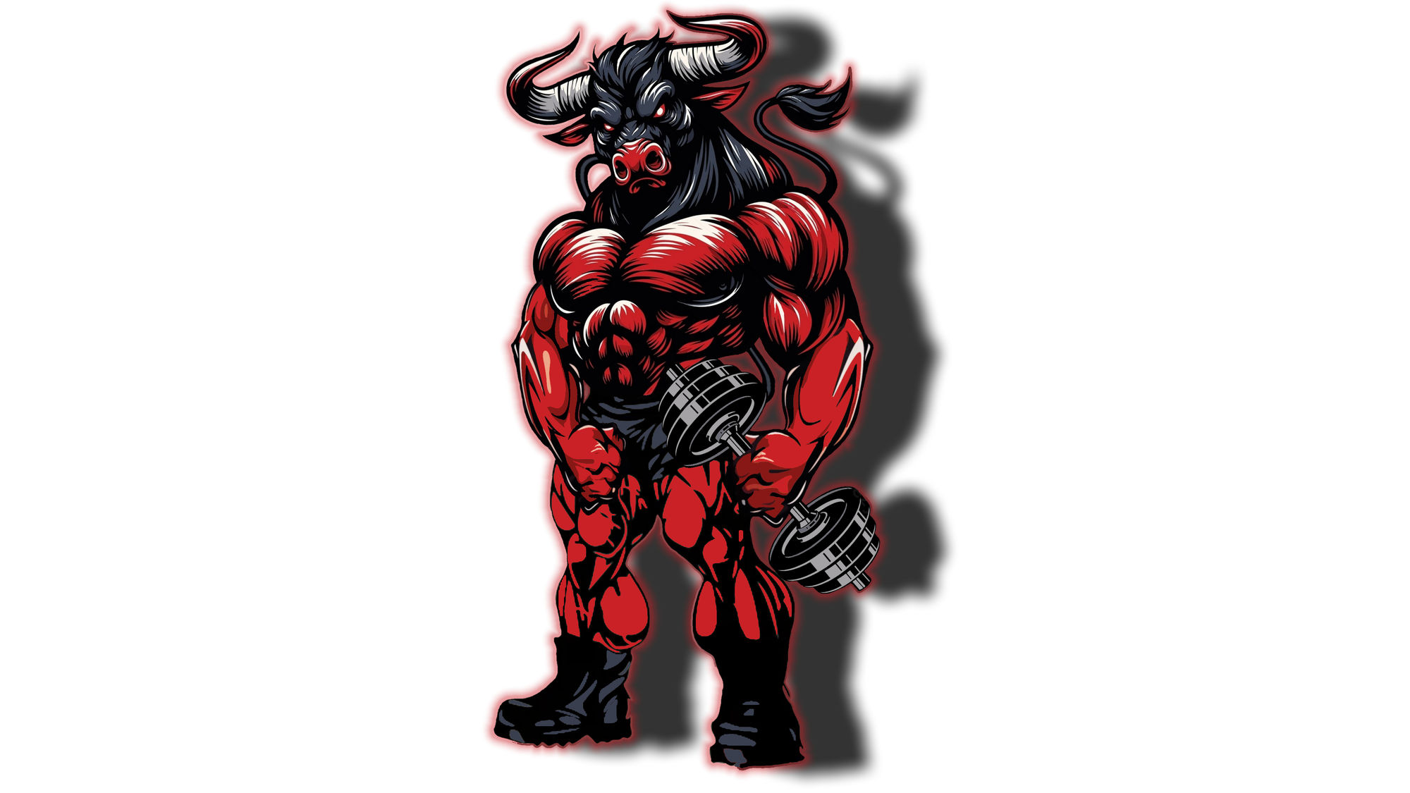 A bull riding a futuristic motorcycle.