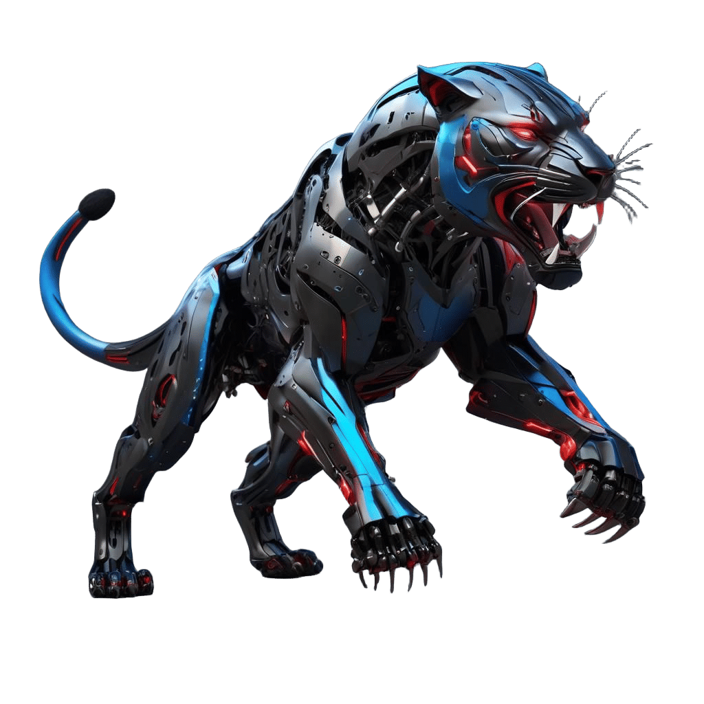 Drawing of a mechanized panther