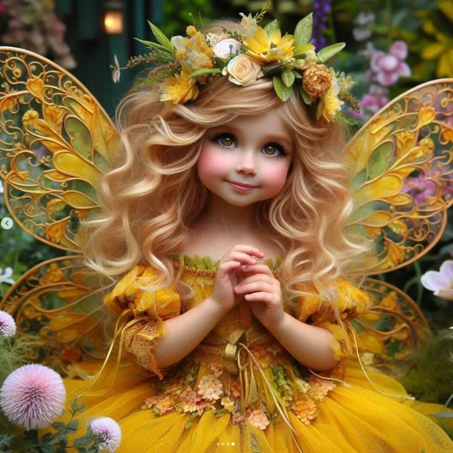 Cute little girl fairy