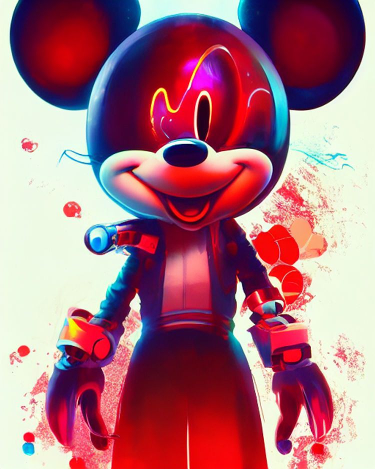 Cyberpunk Mickey Mouse - AI Generated Artwork - NightCafe Creator