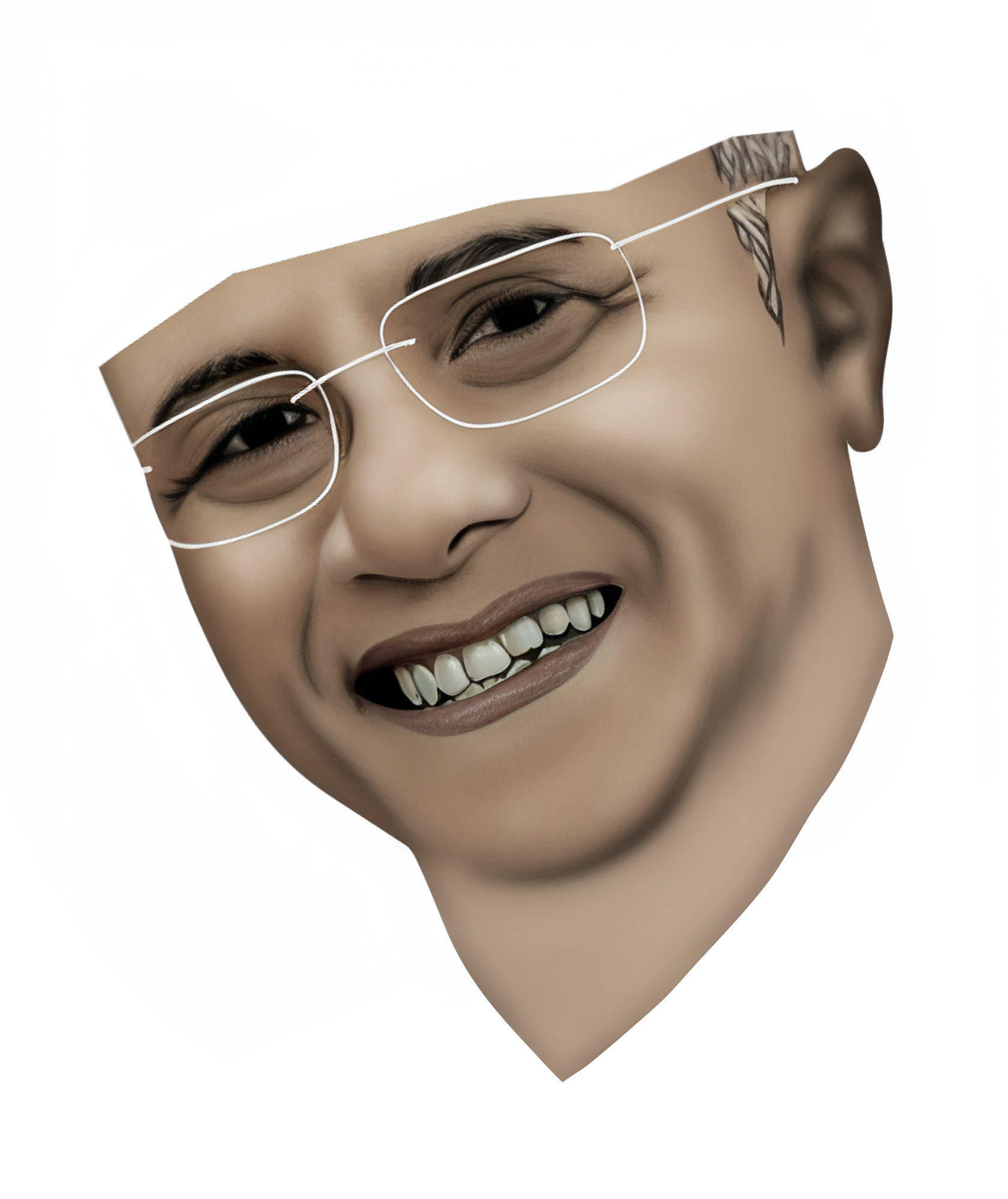 make flesh effect on face