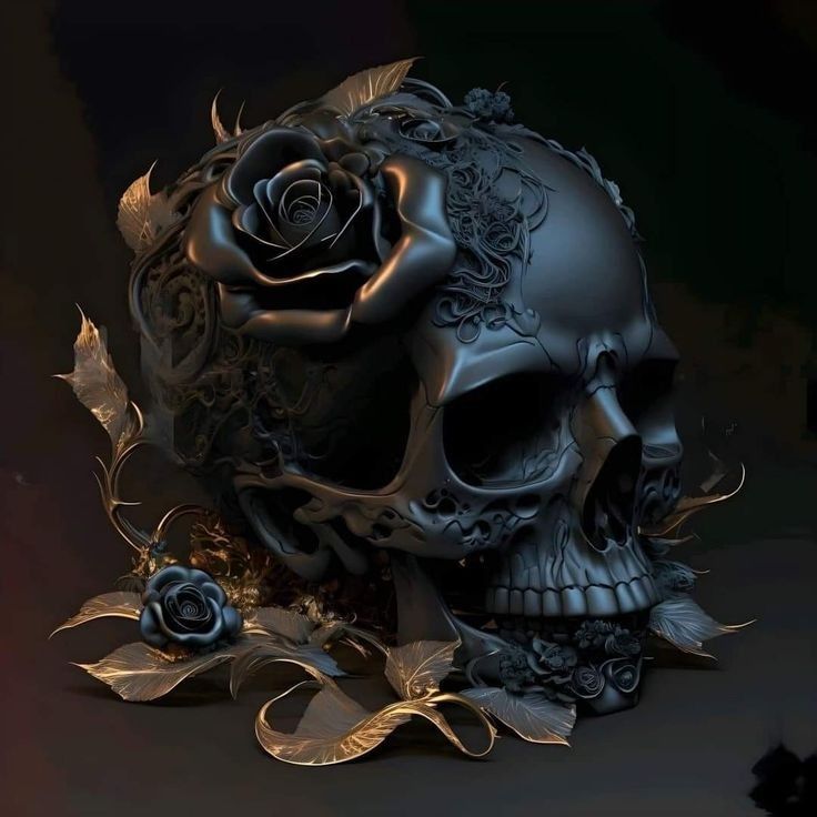  eerie purple skull moon 