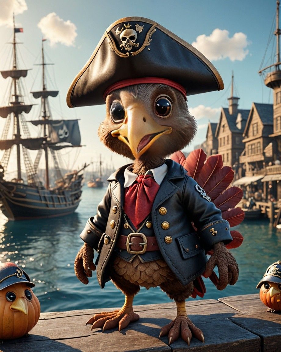Tom the Turkey Pirate 