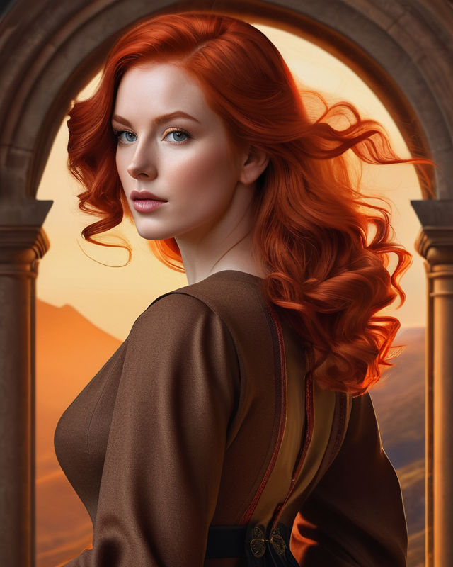 Gorgeous red haired Scottish woman